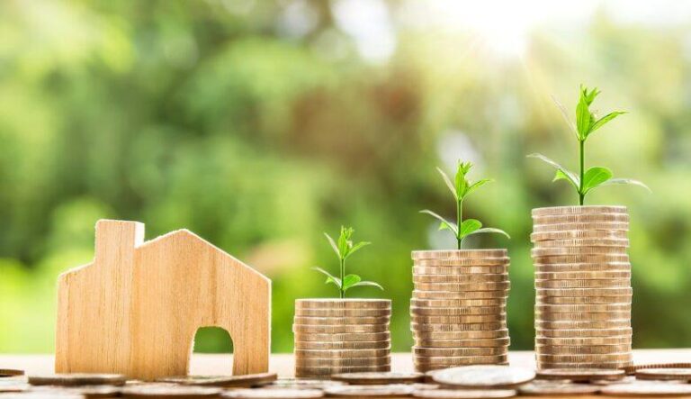 casa, moeda, investimentos seguros e rentáveis