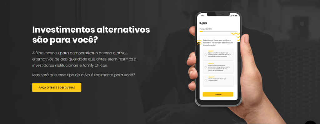 teste investimentos alternativos